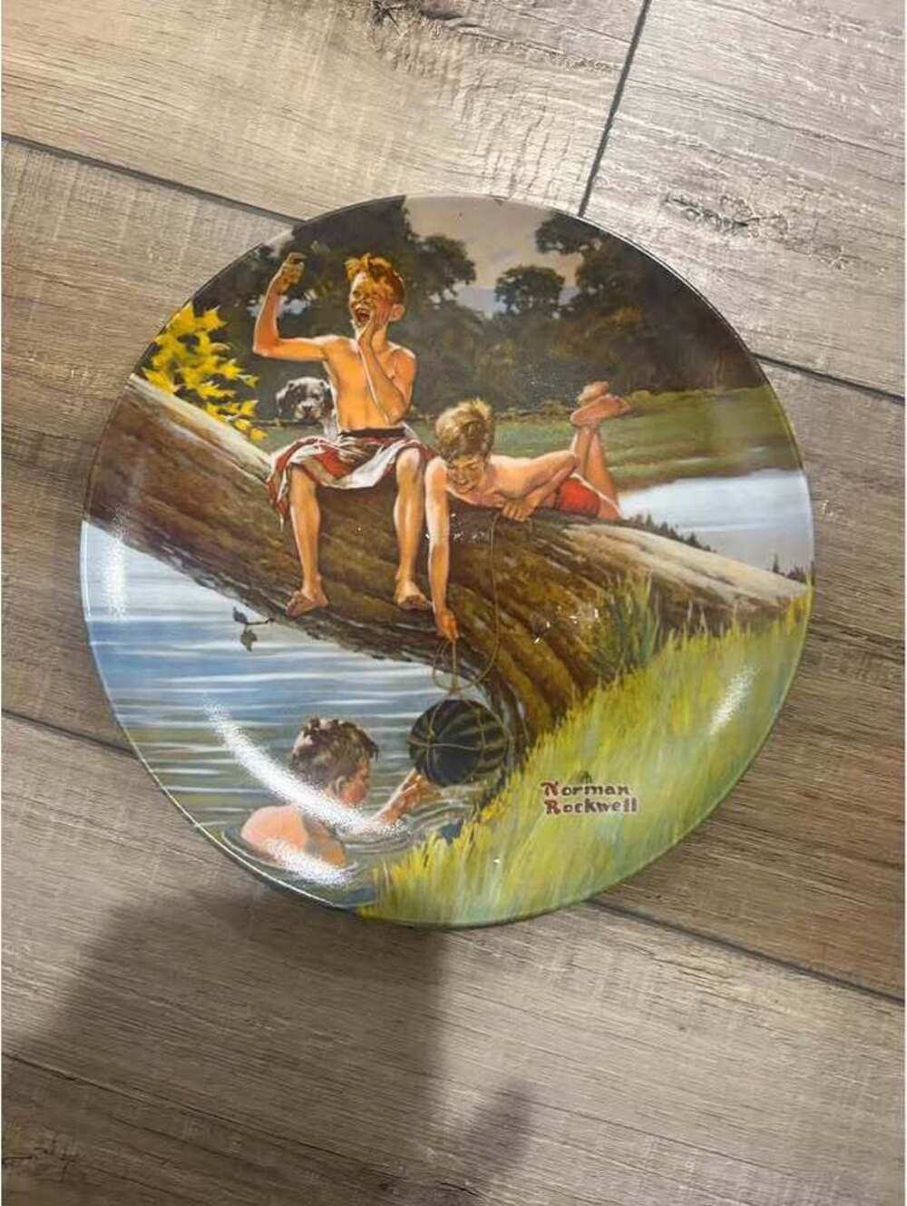 Norman Rockwell "Come and Get It" Collector's Plate